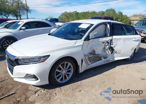 2021 Honda Accord Lx z USA, uszkodzony, nr VIN 1HGCV1F10MA015846